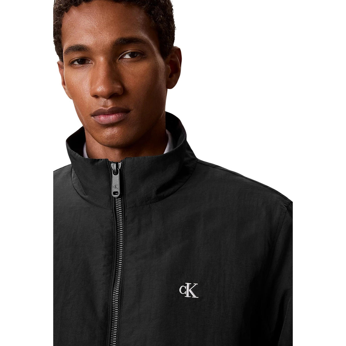 Calvin Klein Jeans — Veste noire en nylon homme — vue 2