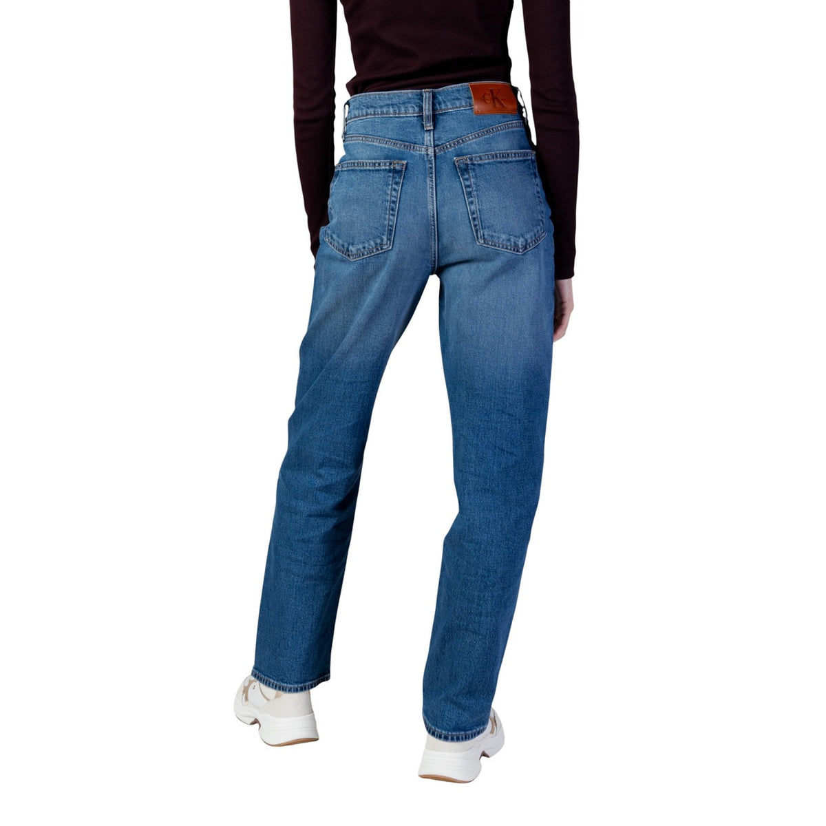Calvin Klein Jeans — Women's azure blue stretch jeans — view 2