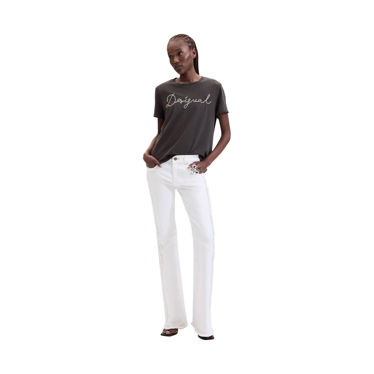 Desigual — T-shirt Neena zwart dames — afbeelding 2