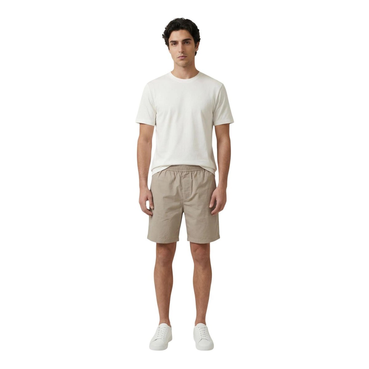 Armani Exchange — Men’s beige Bermuda shorts — view 5