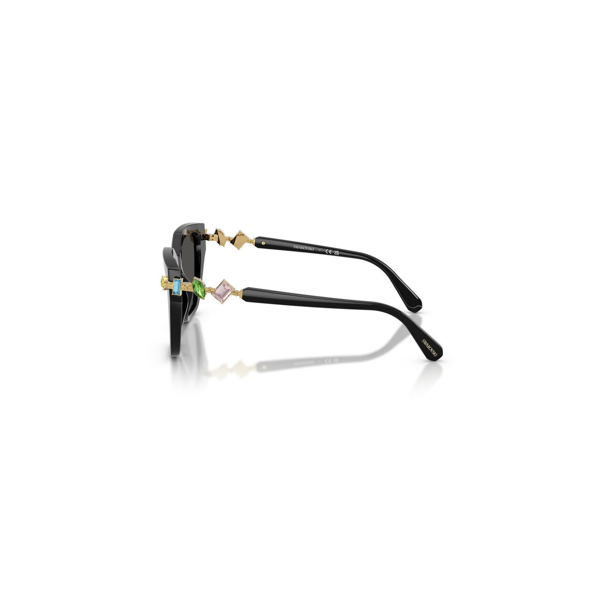 Swarovski — Lunettes de soleil noir femme — vue 4
