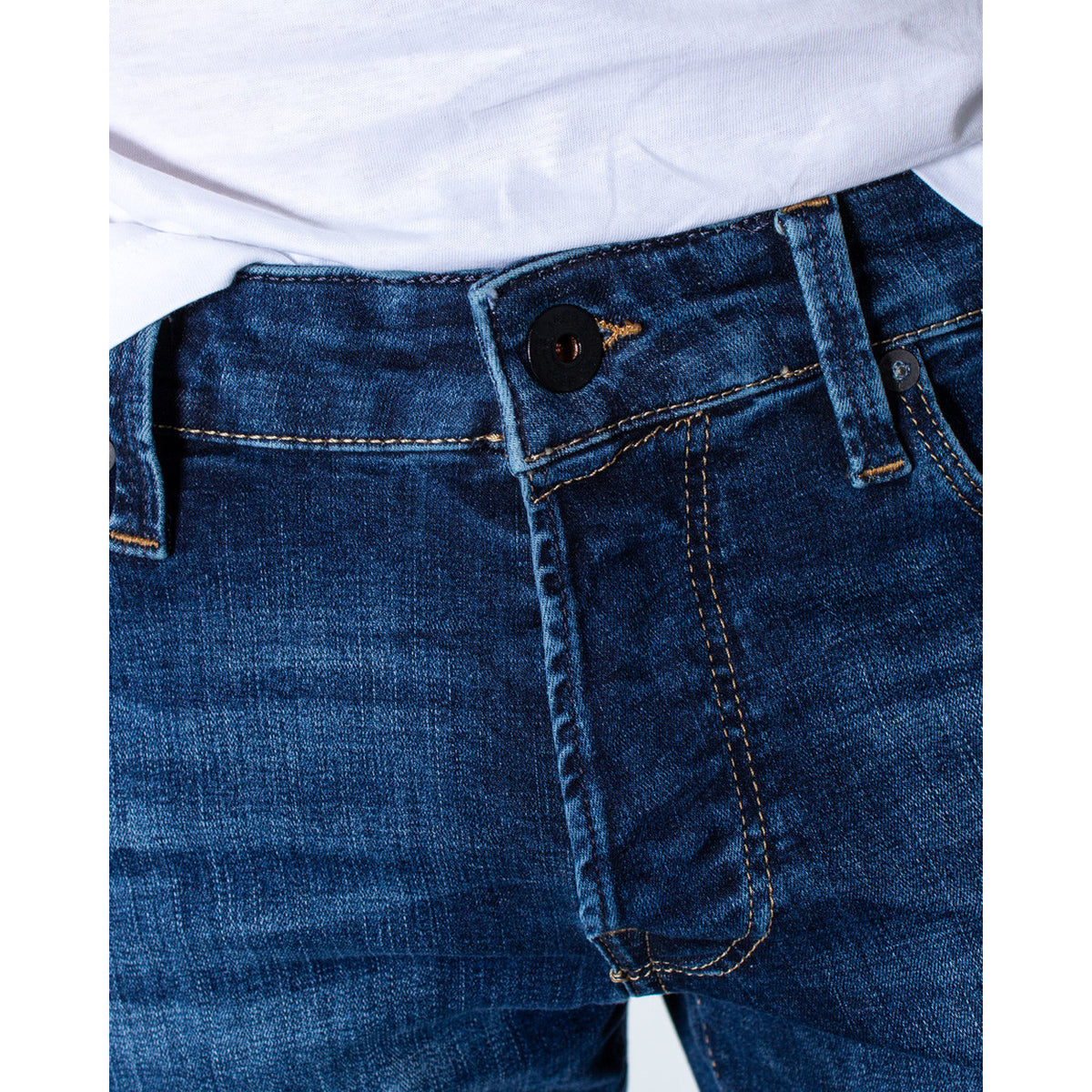 Jack & Jones — JJIGLENN JJICON slim jeans in blue for men — view 3