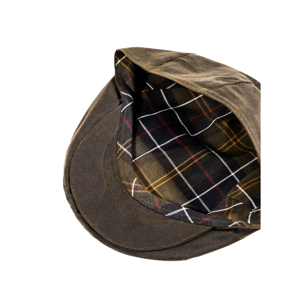 Barbour — Groene Wax Flat herenpet — afbeelding 4