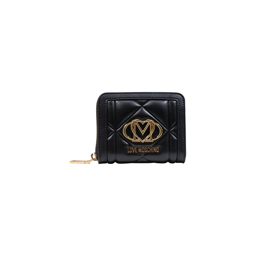 Love Moschino — Portefeuille noir 13 × 9 × 3 cm femme