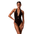 Calvin Klein Jeans — Maillot de bain PLUNGE ONE PIECE noir femme