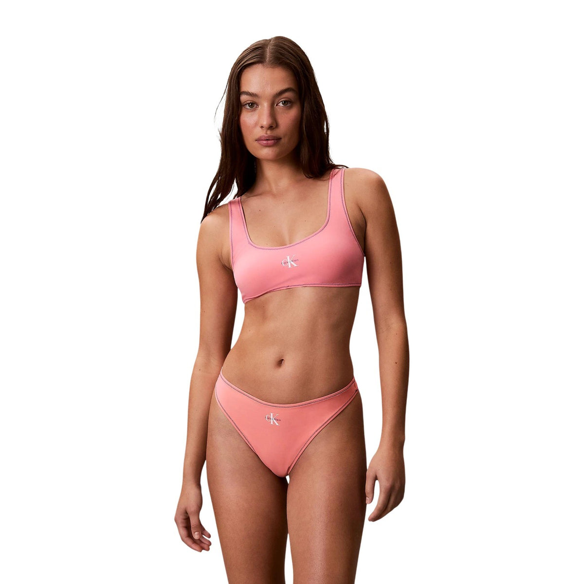 Calvin Klein Jeans — Maillot de bain BRALETTE rose femme — vue 5