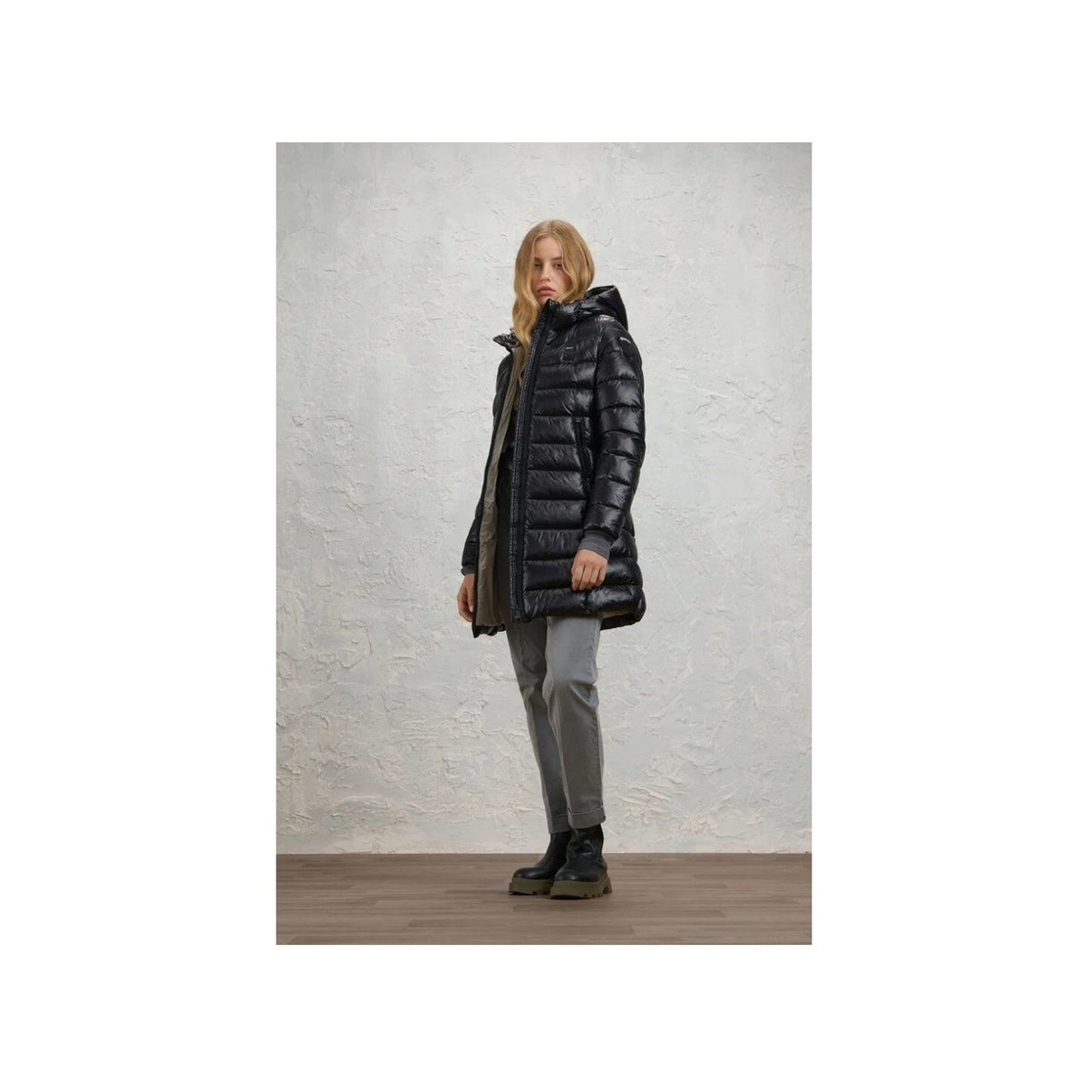 Blauer — Doudoune longue Adelaide noire femme — vue 3