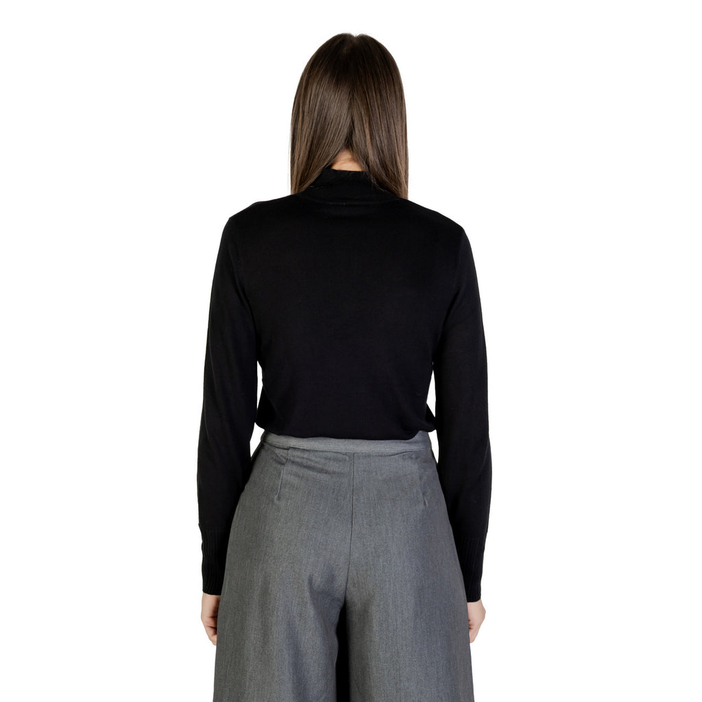 Ichi — Damen-Stehkragenpullover 20124519 schwarz — Ansicht 2