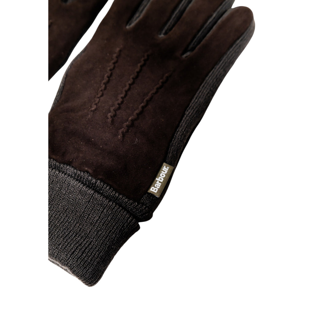 Barbour — Gants Magnus en cuir marron homme — vue 4