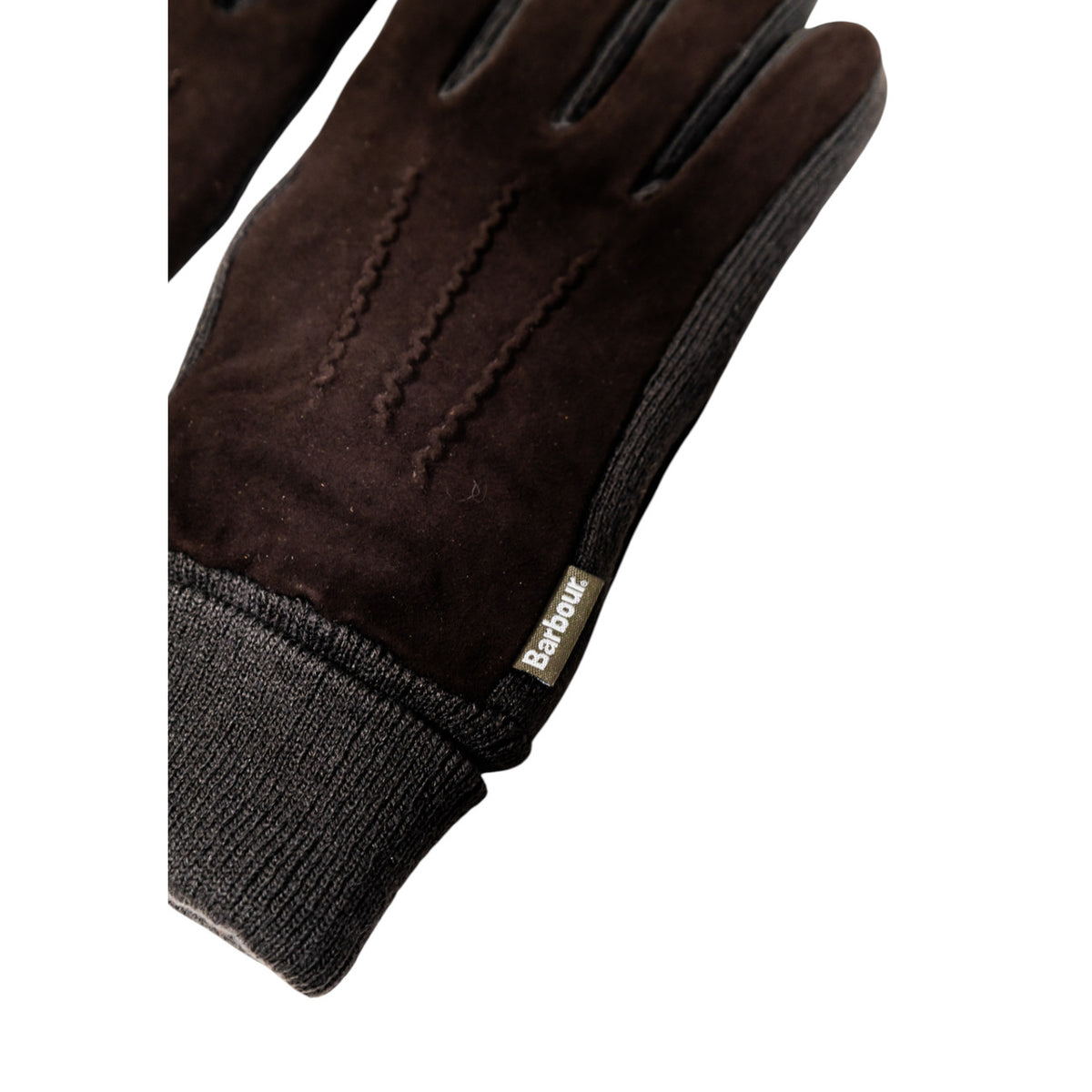 Barbour — Gants Magnus en cuir marron homme — vue 4