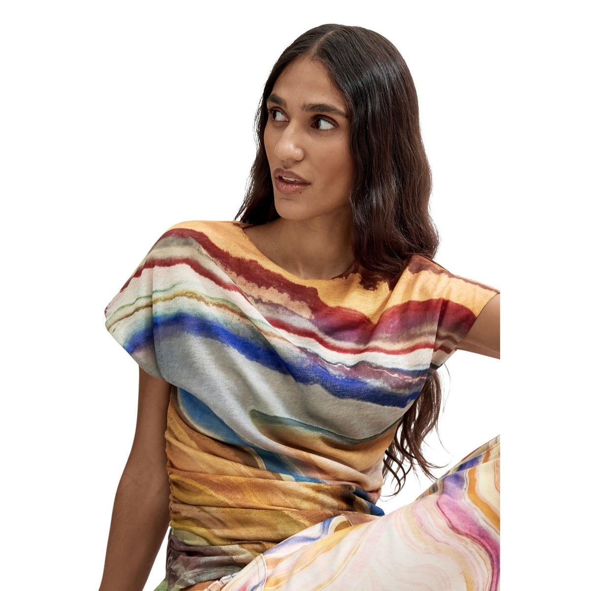 Desigual — T-shirt Reikiavik beige dames — afbeelding 3