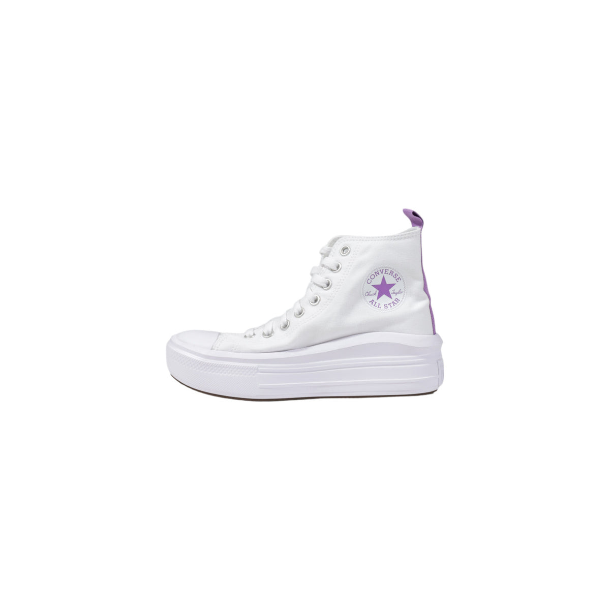 Converse — Baskets réf. CHUCK TAYLOR ALL STAR MOVE blanc femme — vue 3