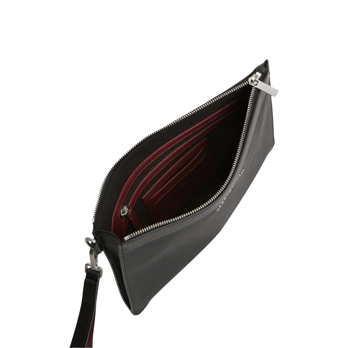 Tommy Hilfiger — Pochette Business Saffiano noire homme — vue 2