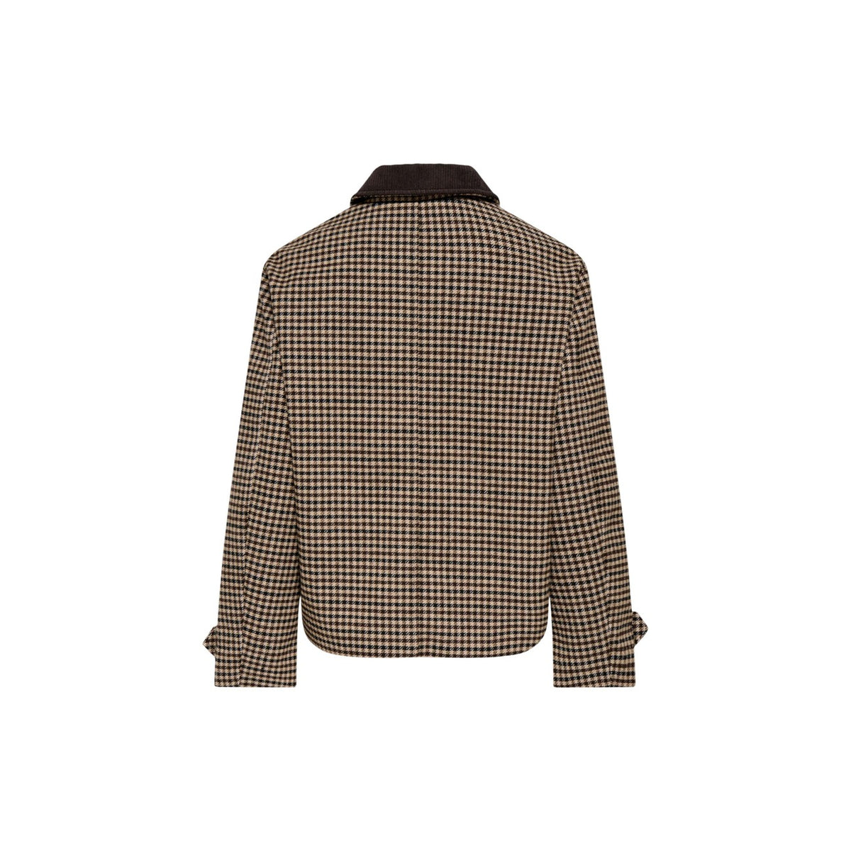 Jacqueline de Yong — Veste Valerie à carreaux marron femme — vue 4