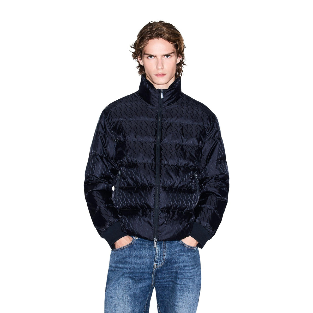 Armani Exchange — Veste bleue homme