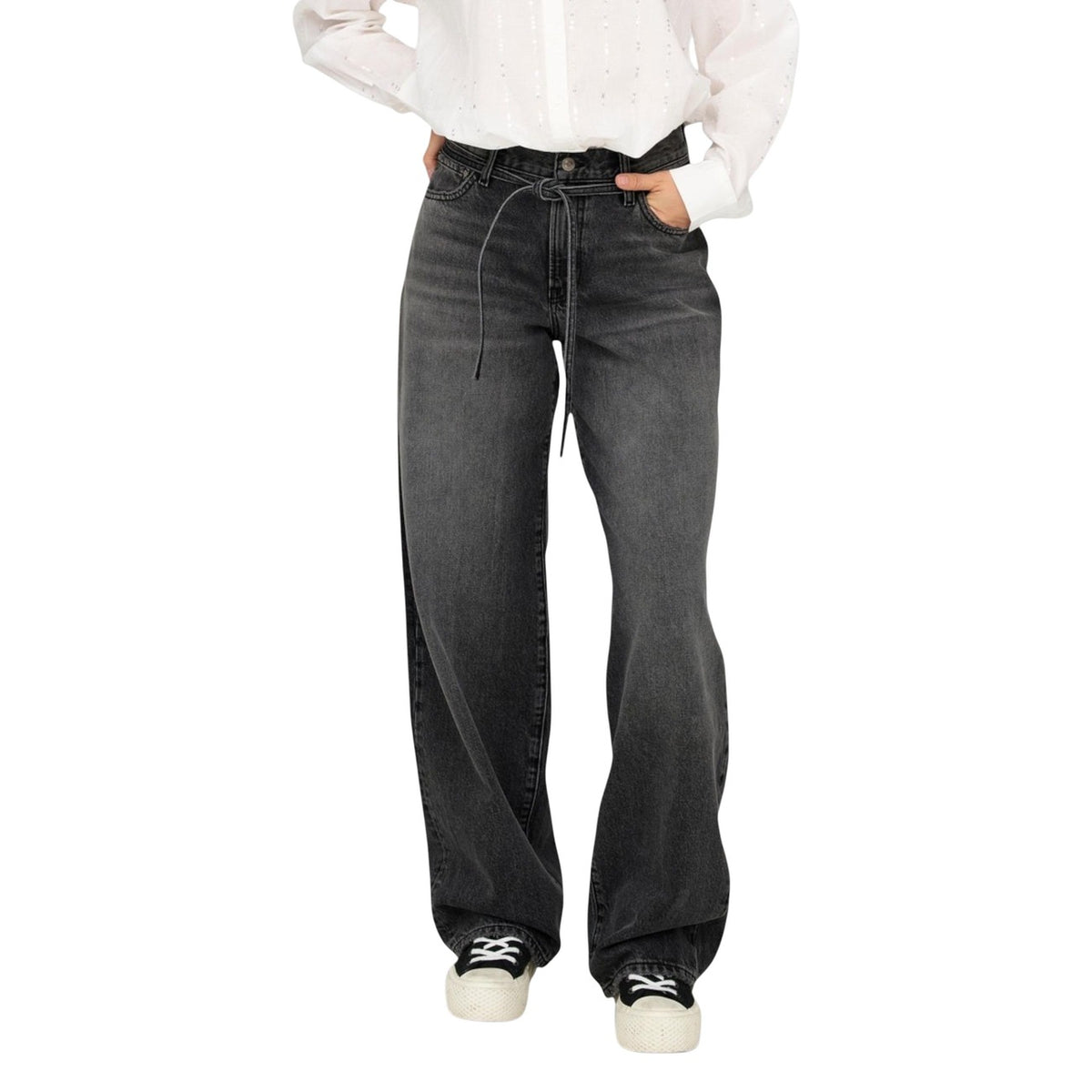 Only — Schwarze ONLGIANNA Damenjeans