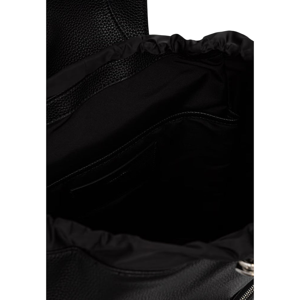 Calvin Klein — Sac noir réf. WEBBING STRAP FLAP B?ACKPACK femme — vue 5