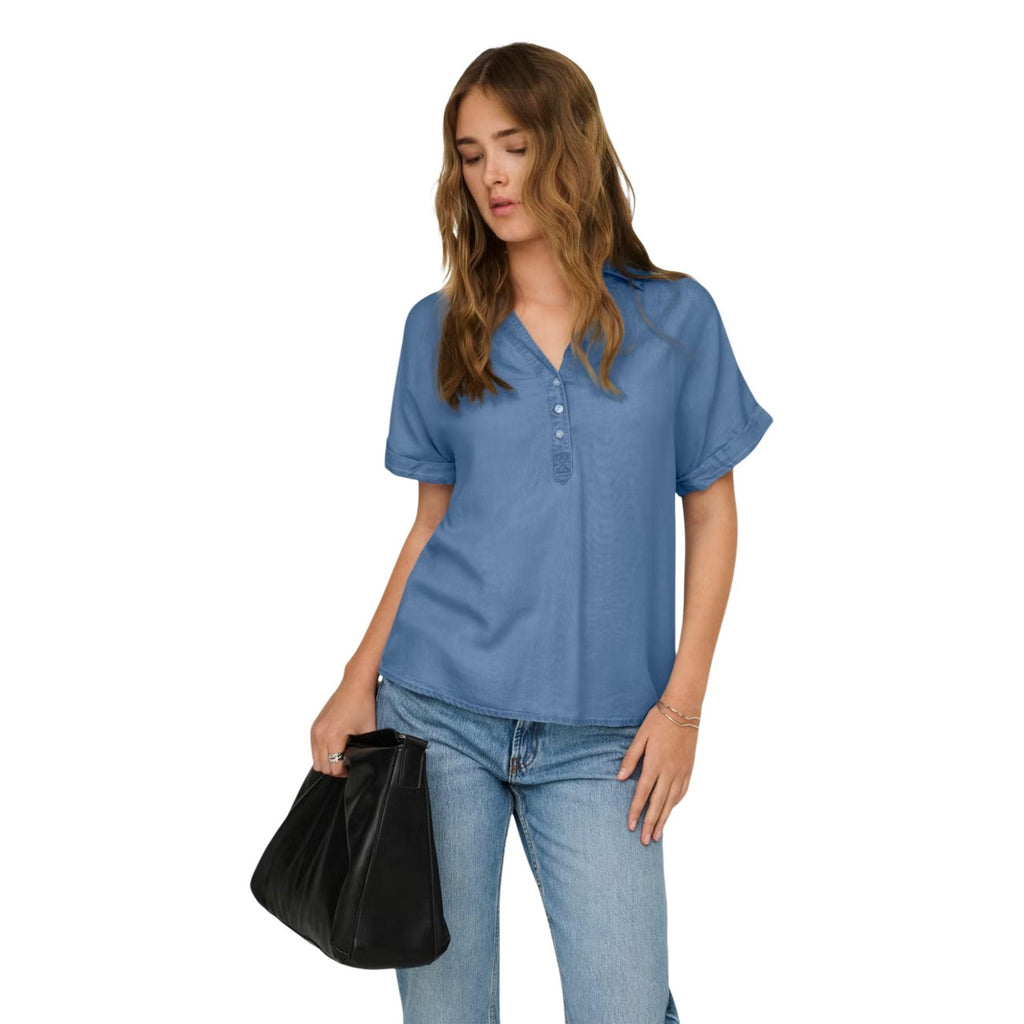 Only — Bluse ONLCHARIS blau für Damen