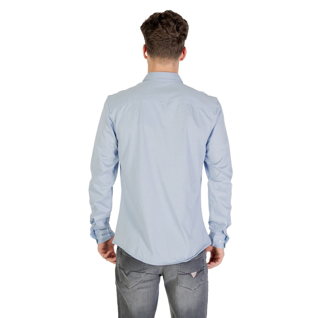 Only & Sons — Chemise col rond bleu clair homme — vue 2