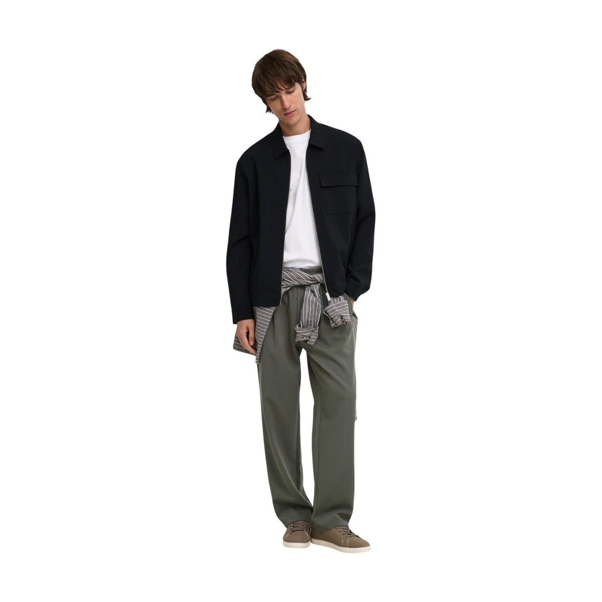Only & Sons — Men's green loose-fit Will pants — view 5