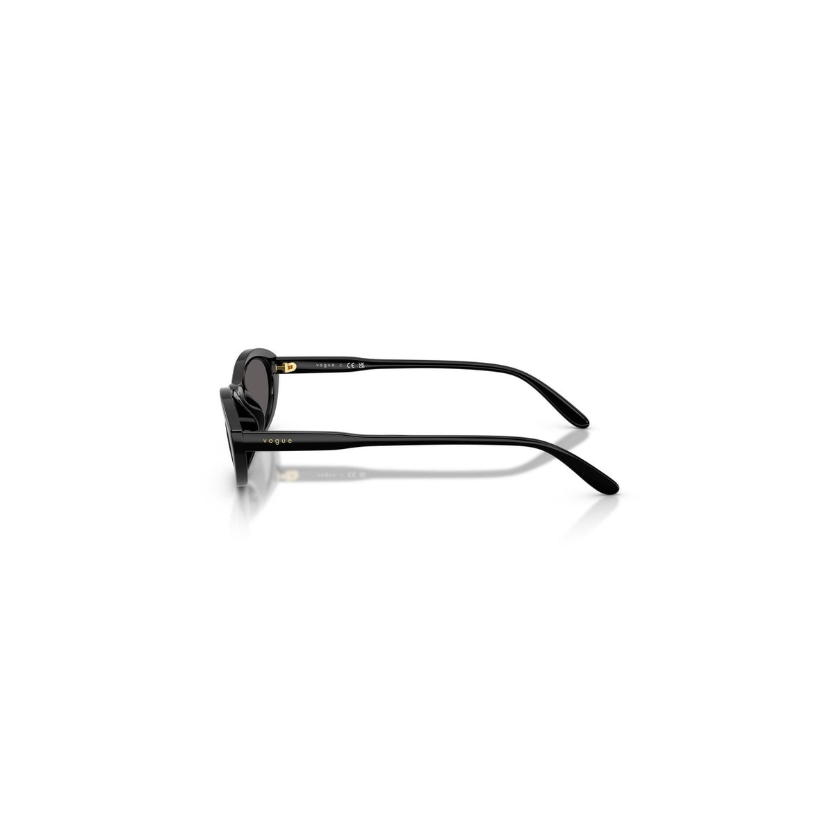 Vogue Eyewear — Lunettes de soleil rondes noir femme — vue 2