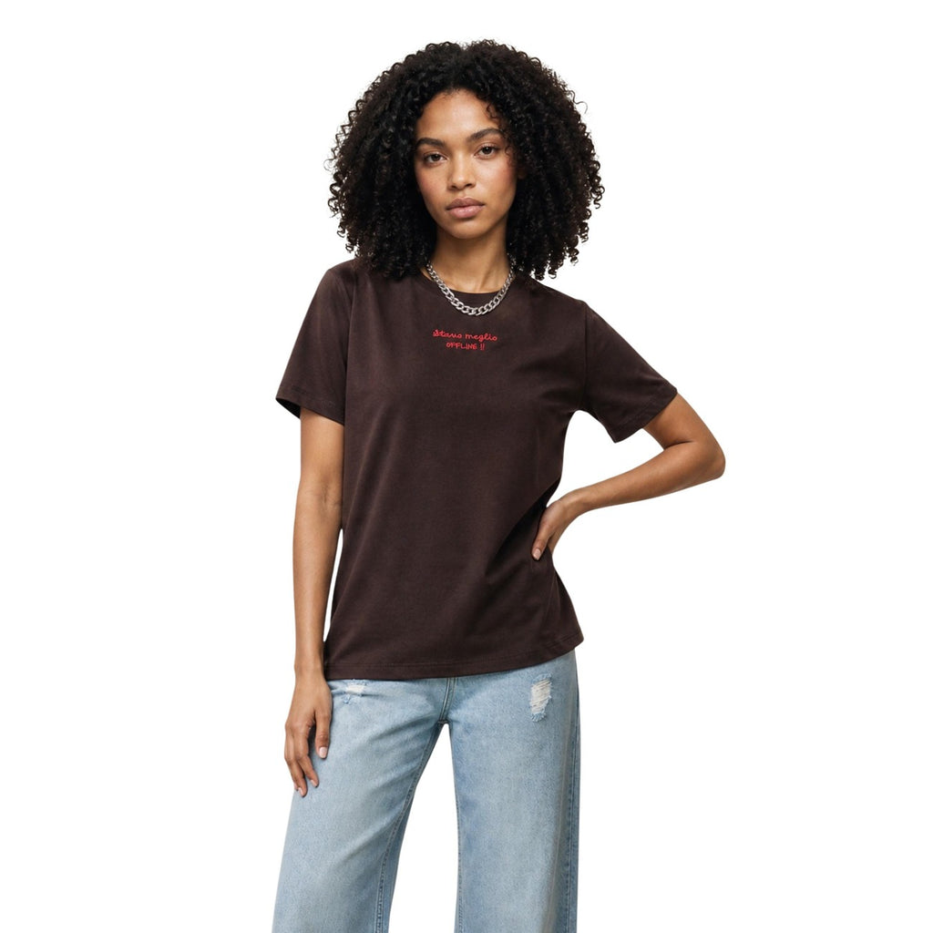 Only — Damen-T-Shirt braun