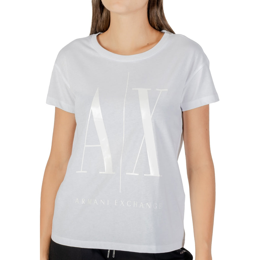 Armani Exchange — T-shirt 8NYTCX blanc femme — vue 5