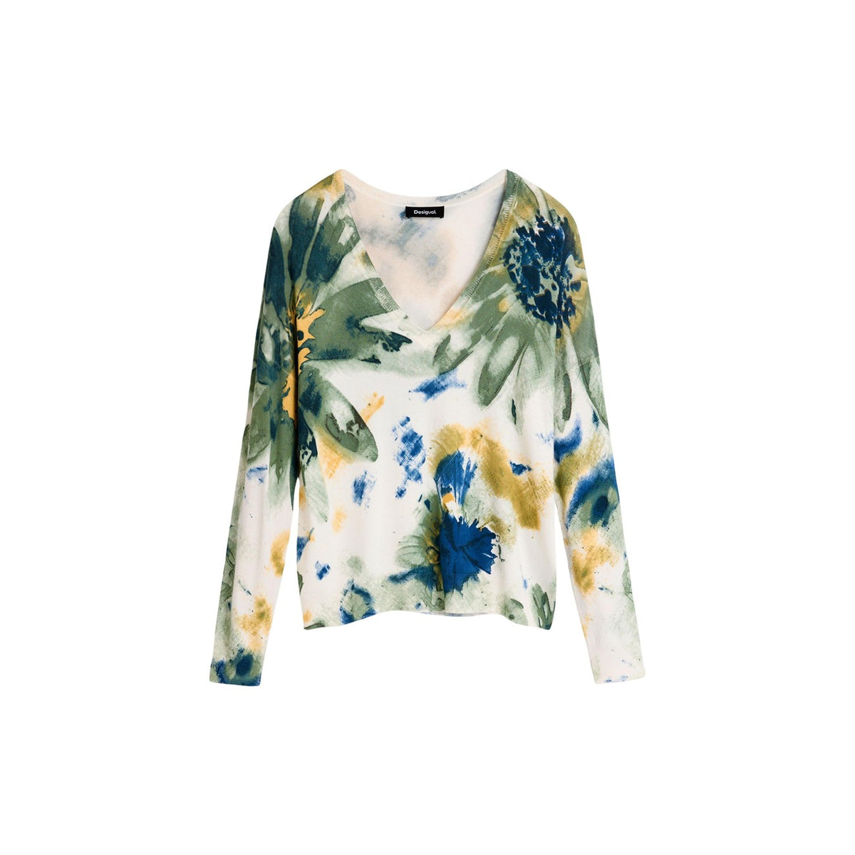 Desigual — Pull Coldbotanic blanc femme — vue 5