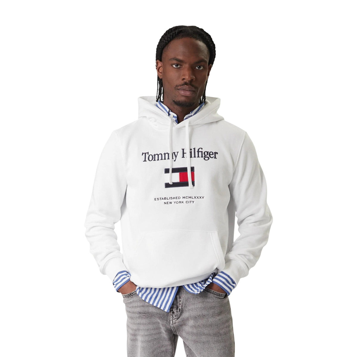Tommy Hilfiger — Wit herensweatshirt