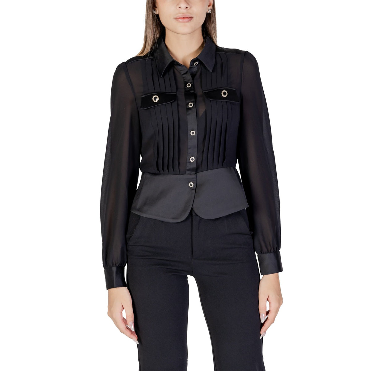 Morgan — Damesblouse met ronde hals — afbeelding 6
