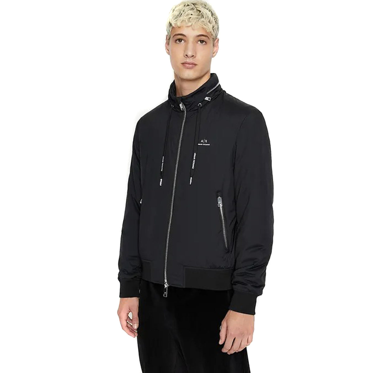 Armani Exchange — Veste stretch noire homme — vue 2