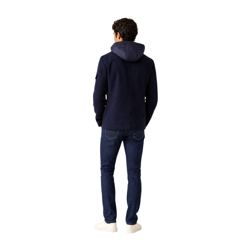 Armani Exchange — Men’s blue wool blend jacket — view 3
