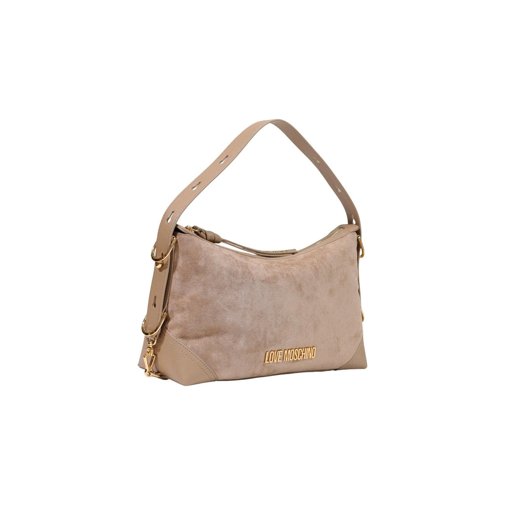 Love Moschino — Beigefarbene Handtasche 9 × 18 × 9 cm Damen — Ansicht 2