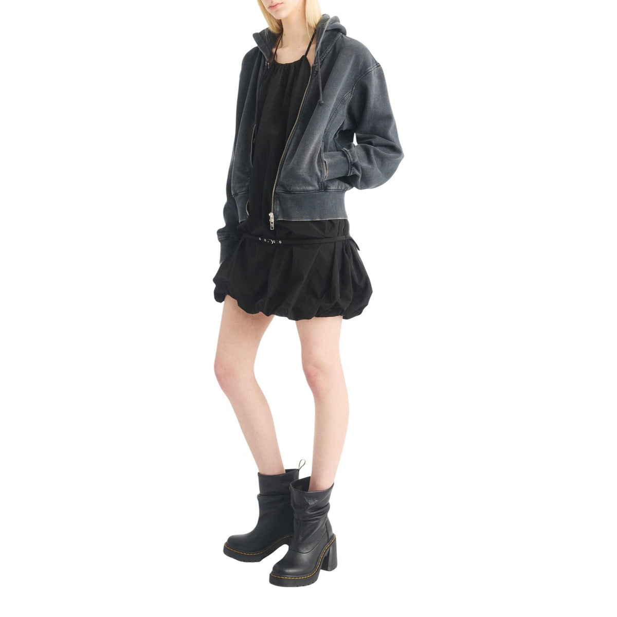 Dr. Martens — Bottes Kasey Lo en cuir noir femme — vue 2