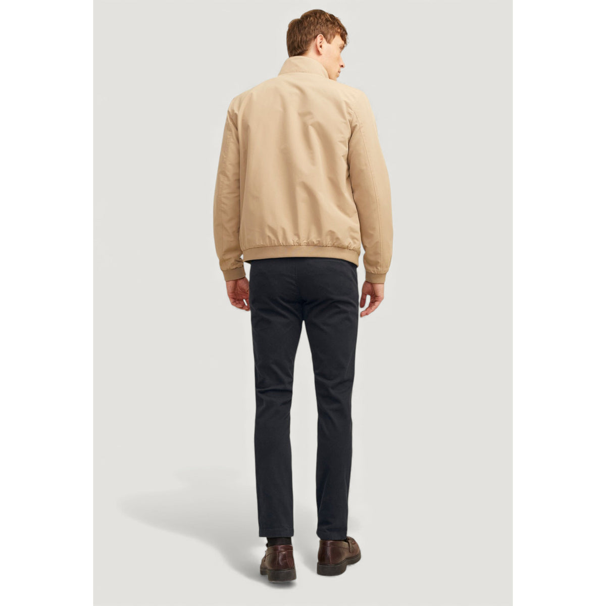 Jack & Jones — Men's black slim chinos — view 4
