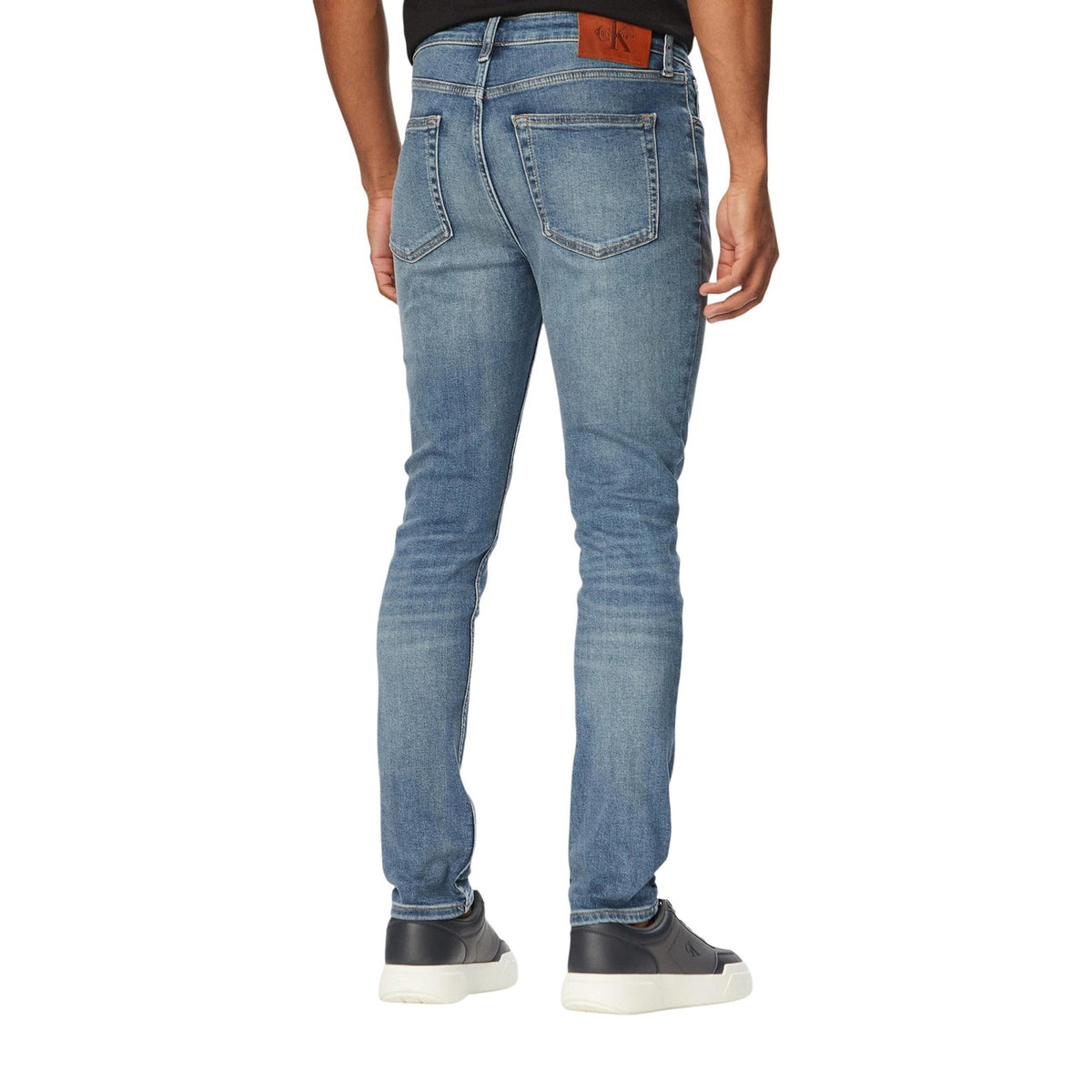 Calvin Klein Jeans — Jean bleu ultra stretch homme — vue 3