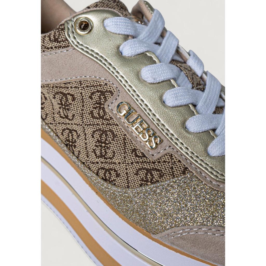 Guess — Women's Fl5hns Fal12 sneakers - beige color — view 5