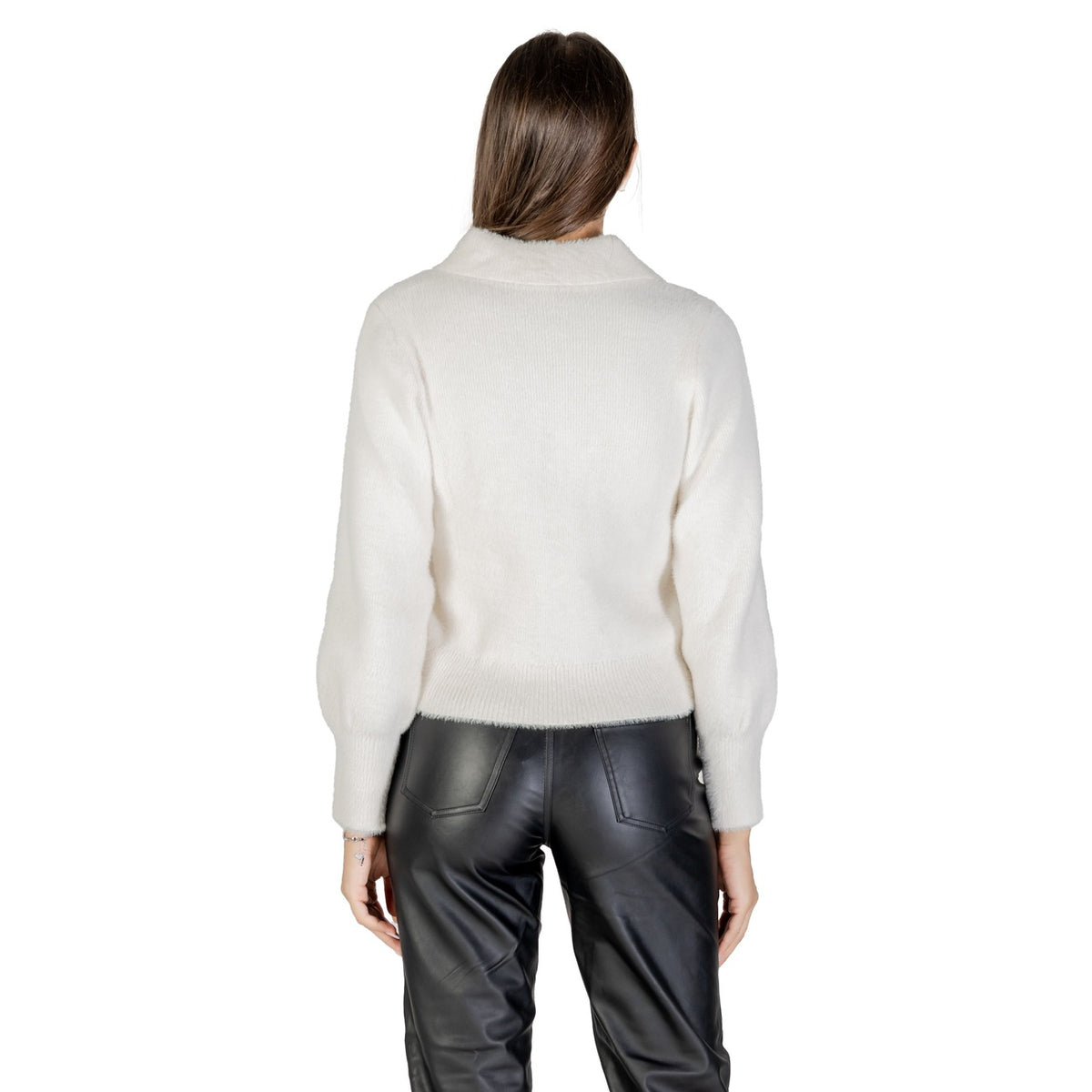 Morgan — Pull blanc manches longues femme — vue 2
