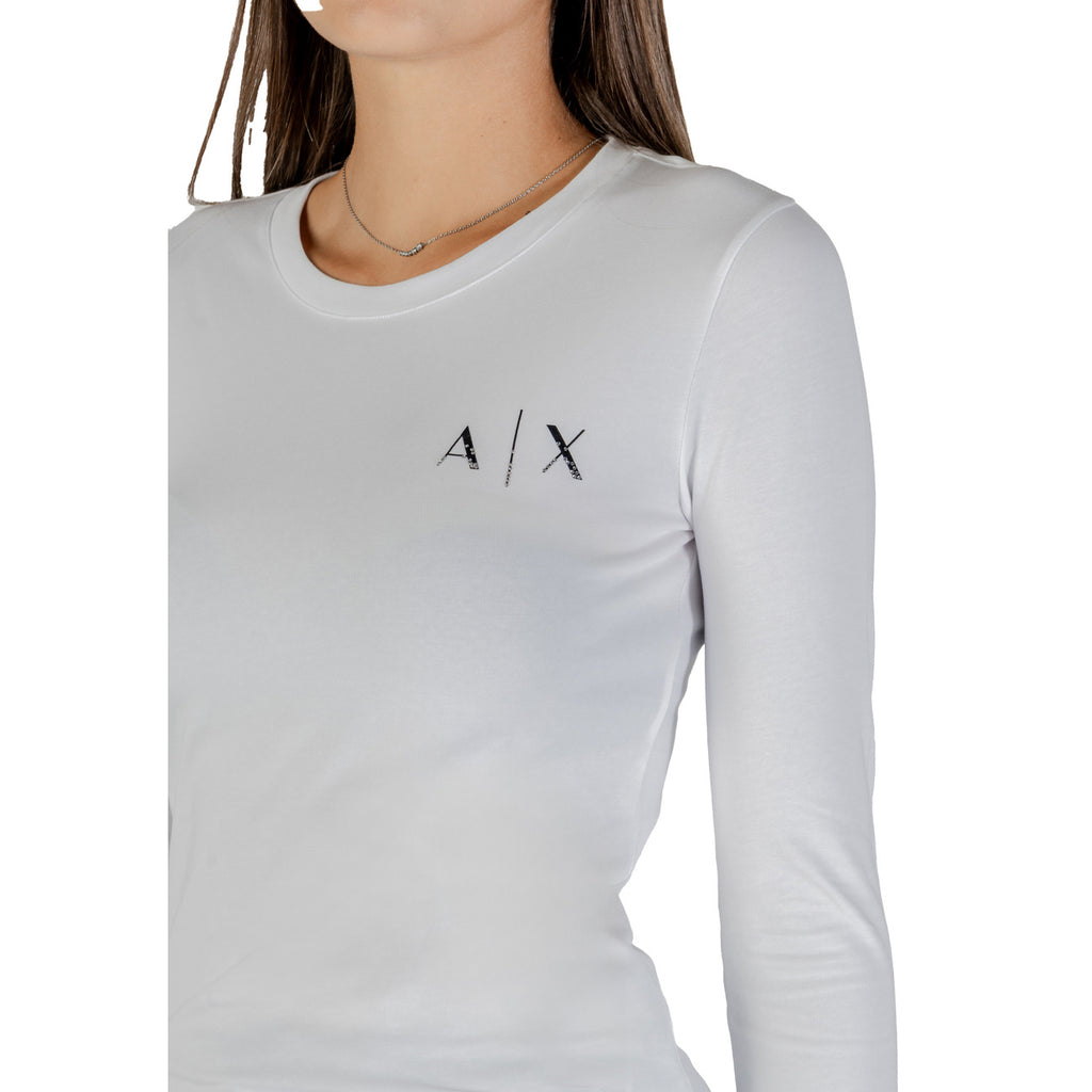 Armani Exchange — T-shirt stretch XW001353 blanc femme — vue 5