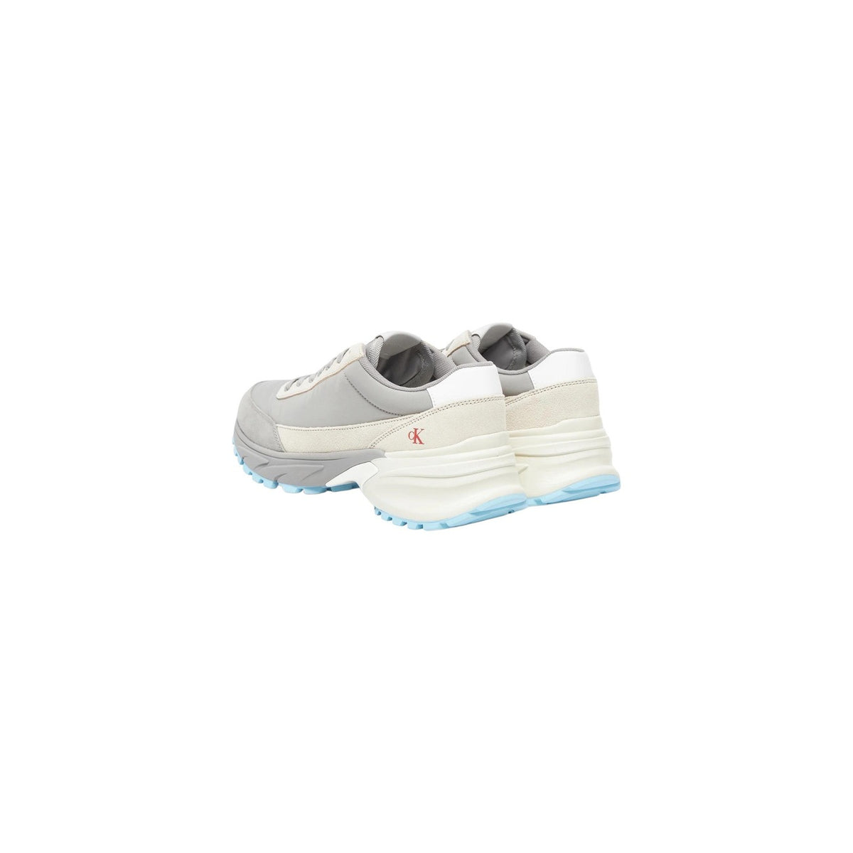 Calvin Klein Jeans — Baskets YW0YW01852 Grises en cuir femme — vue 3