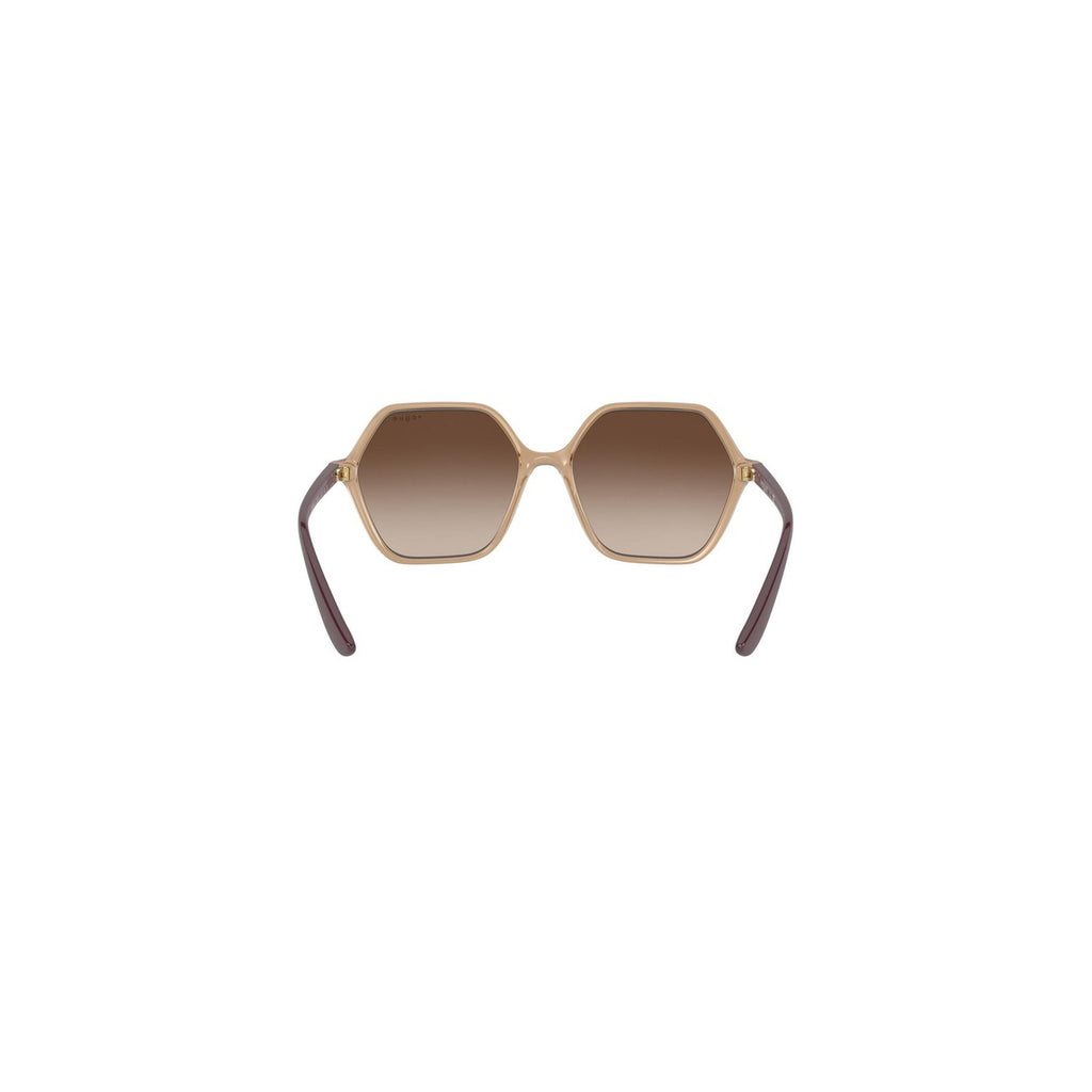 Vogue Eyewear — Women's beige rectangular acetate sunglasses — view 5