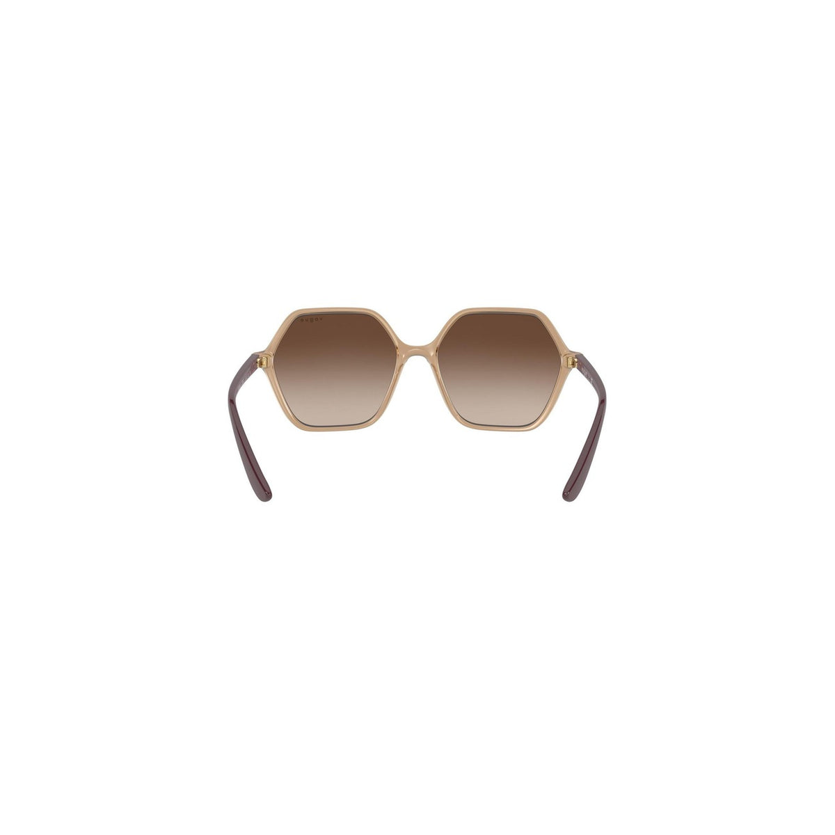 Vogue Eyewear — Women's beige rectangular acetate sunglasses — view 5
