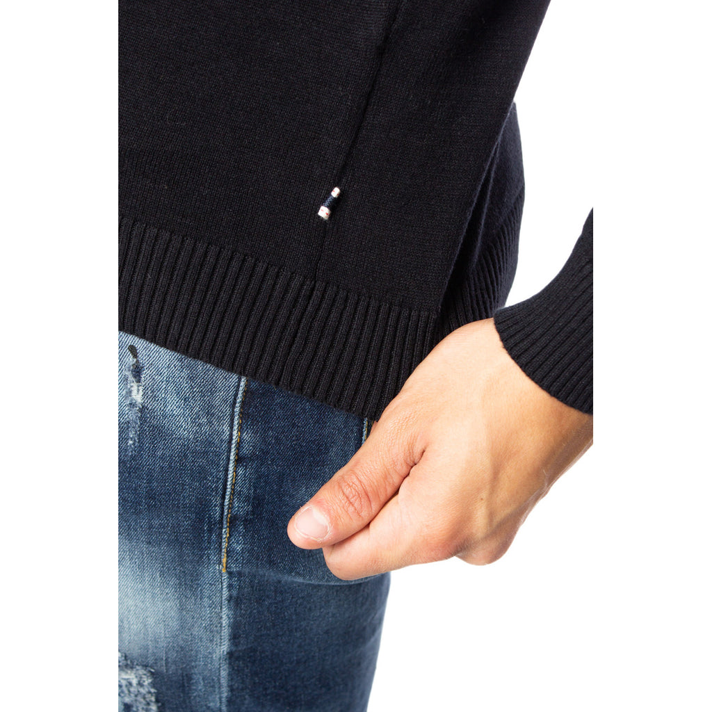 Jack & Jones — Essential Basic schwarzer Herrenpullover — Ansicht 4