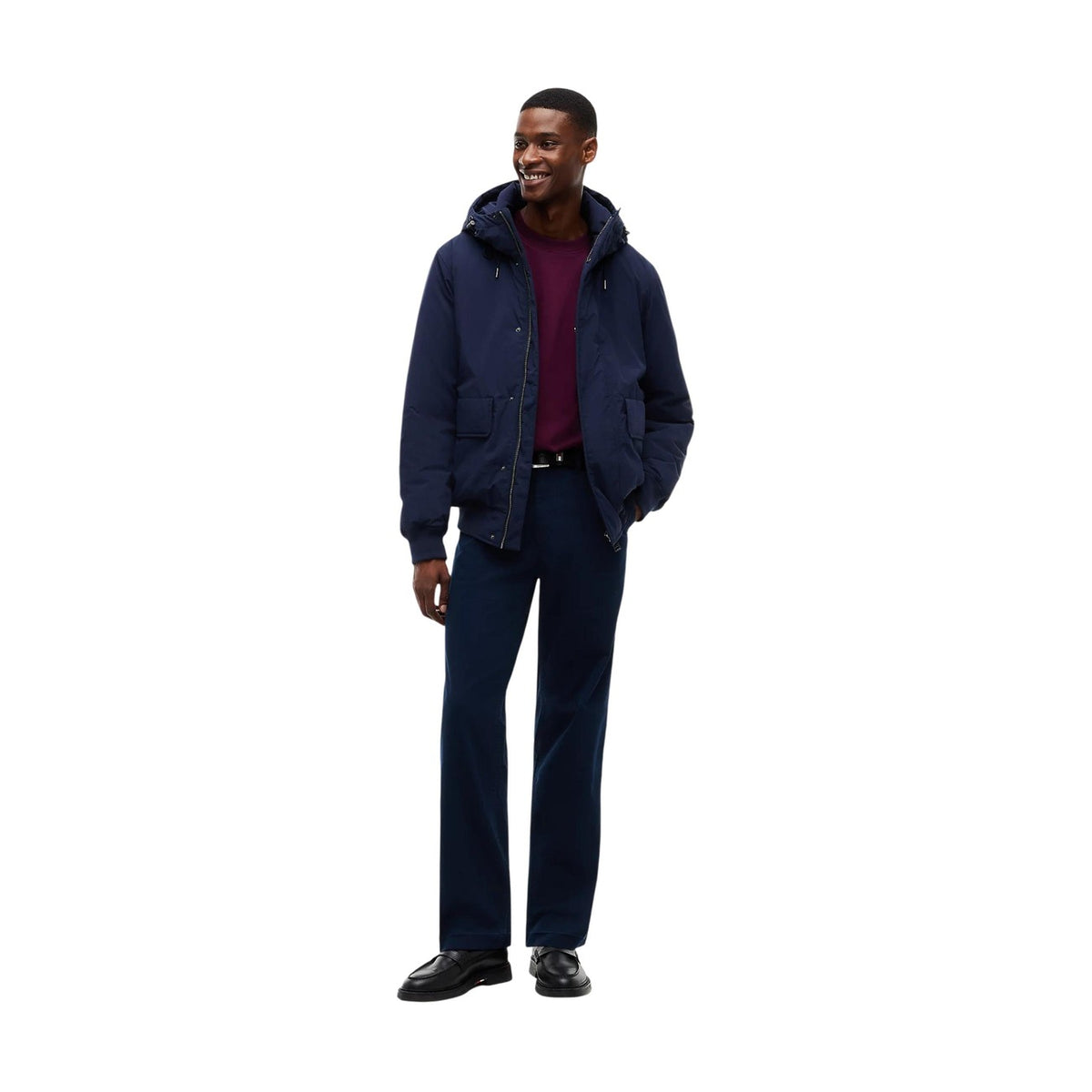 Tommy Jeans — Veste à capuche homme — vue 2 — Bleu marine