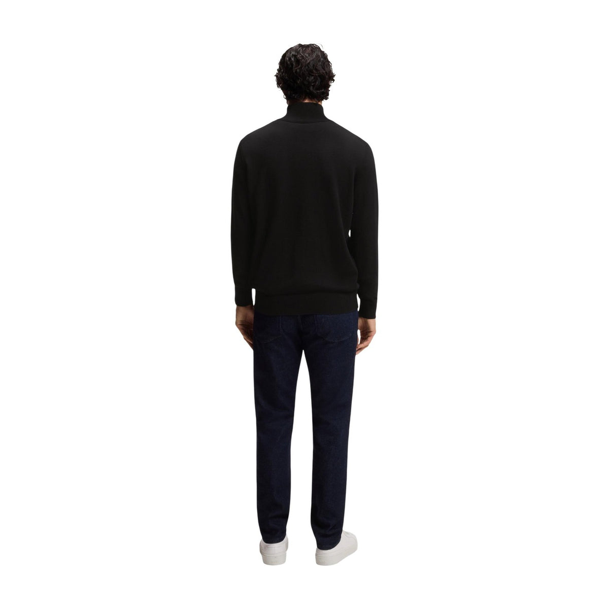BOSS — Pull demi-zip Kanobix S coton-cachemire homme — vue 2