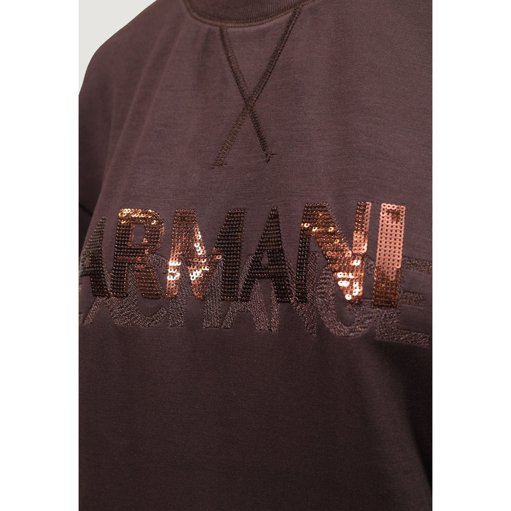 Armani Exchange — Women’s brown stretch sweatshirt — view 2