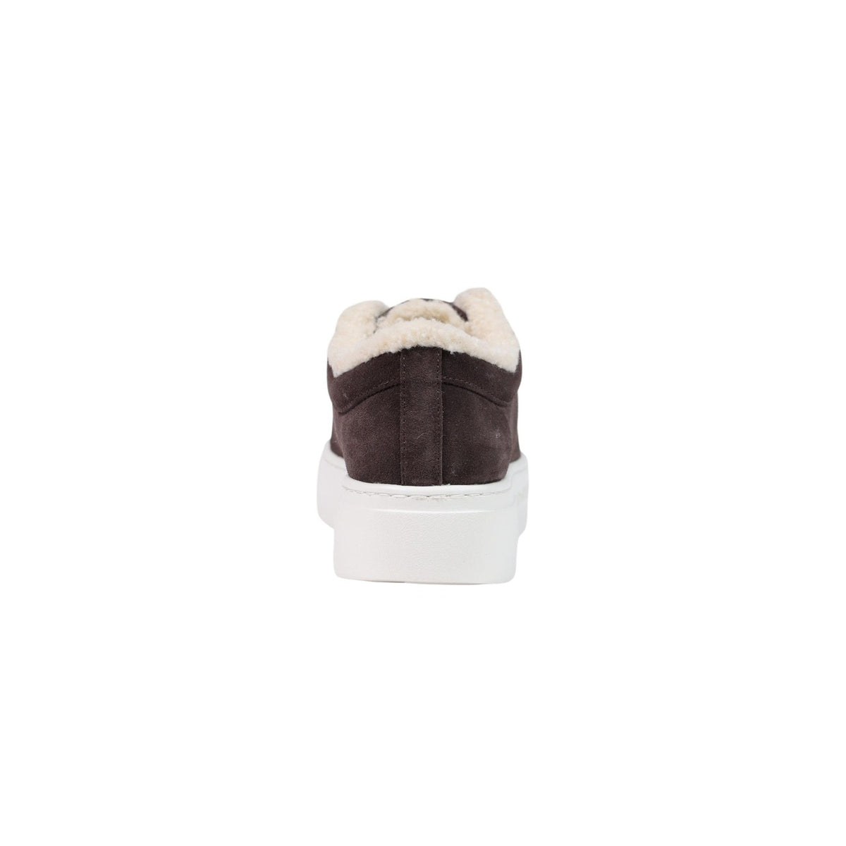 Armani Exchange — Baskets en cuir marron femme — vue 3