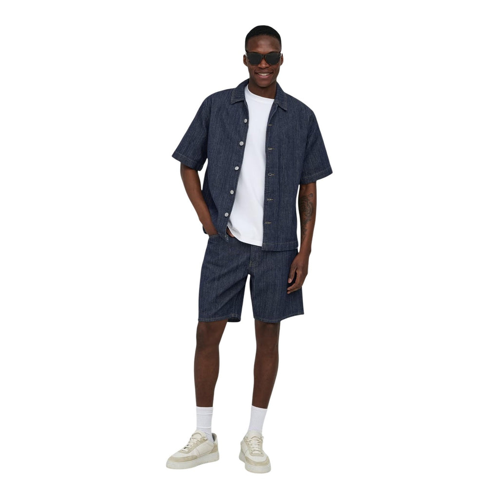 Only & Sons — Short met fade, loose fit, blauw voor heren — afbeelding 5