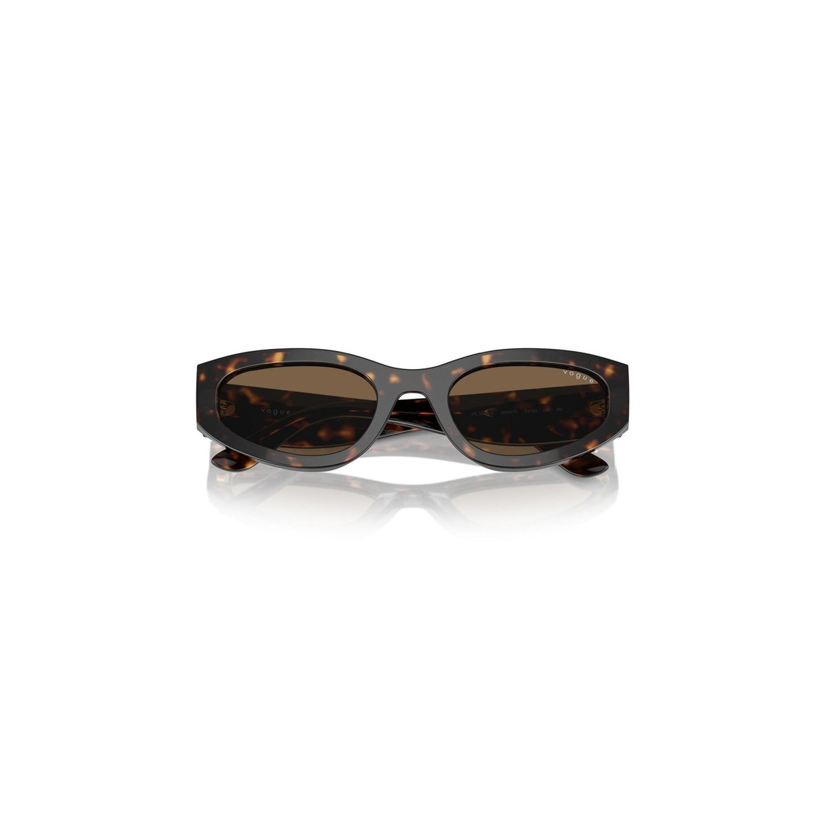 Vogue Eyewear — Women's 54mm Brown Acetate Geometric Sunglasses — view 4
