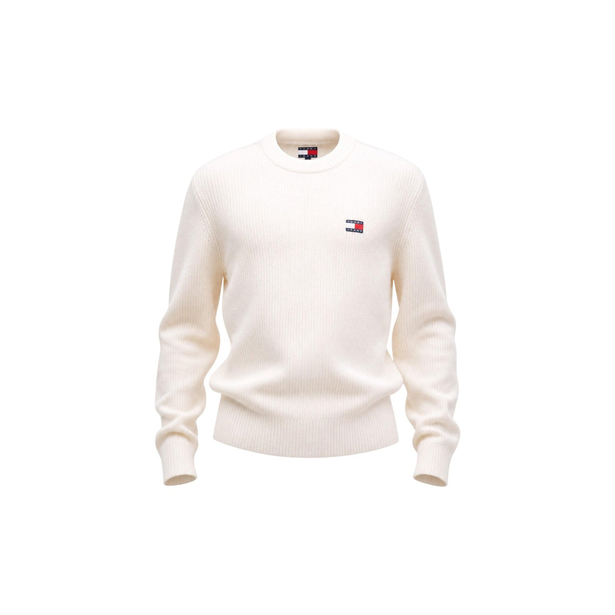 Tommy Jeans — Weißer Pullover aus Bio-Baumwolle für Herren — Ansicht 2